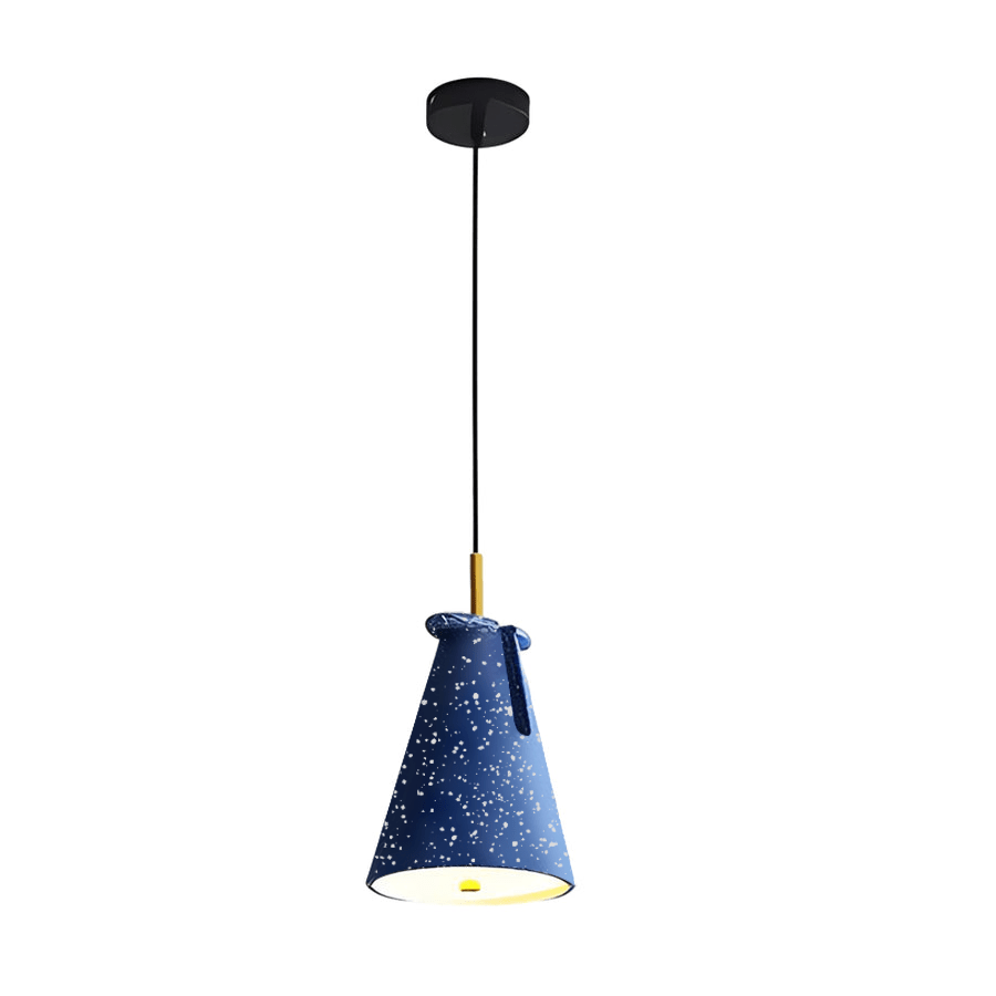 resin pendant light with nordic tapered design