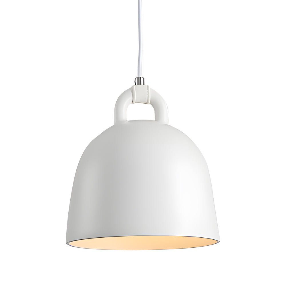 Minimalist Semicircle Bell Pendant — Resin, E27, Multiple Sizes and Colors