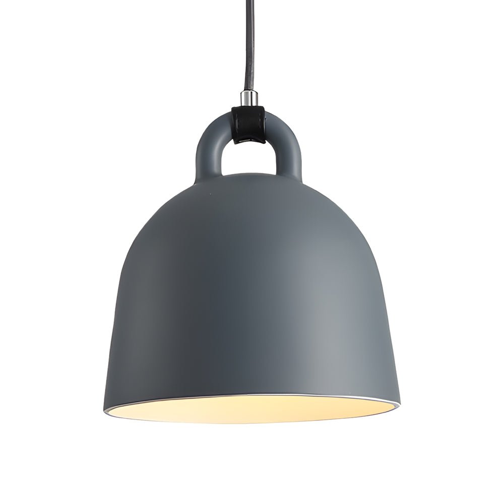 Minimalist Semicircle Bell Pendant — Resin, E27, Multiple Sizes and Colors