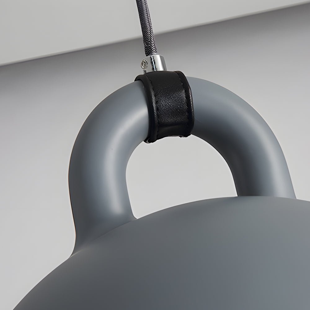 Minimalist Semicircle Bell Pendant — Resin, E27, Multiple Sizes and Colors