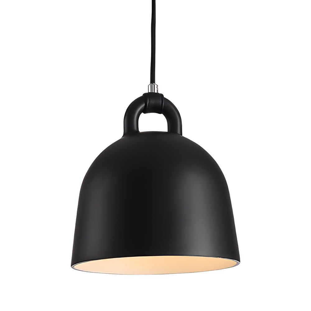 Minimalist Semicircle Bell Pendant — Resin, E27, Multiple Sizes and Colors