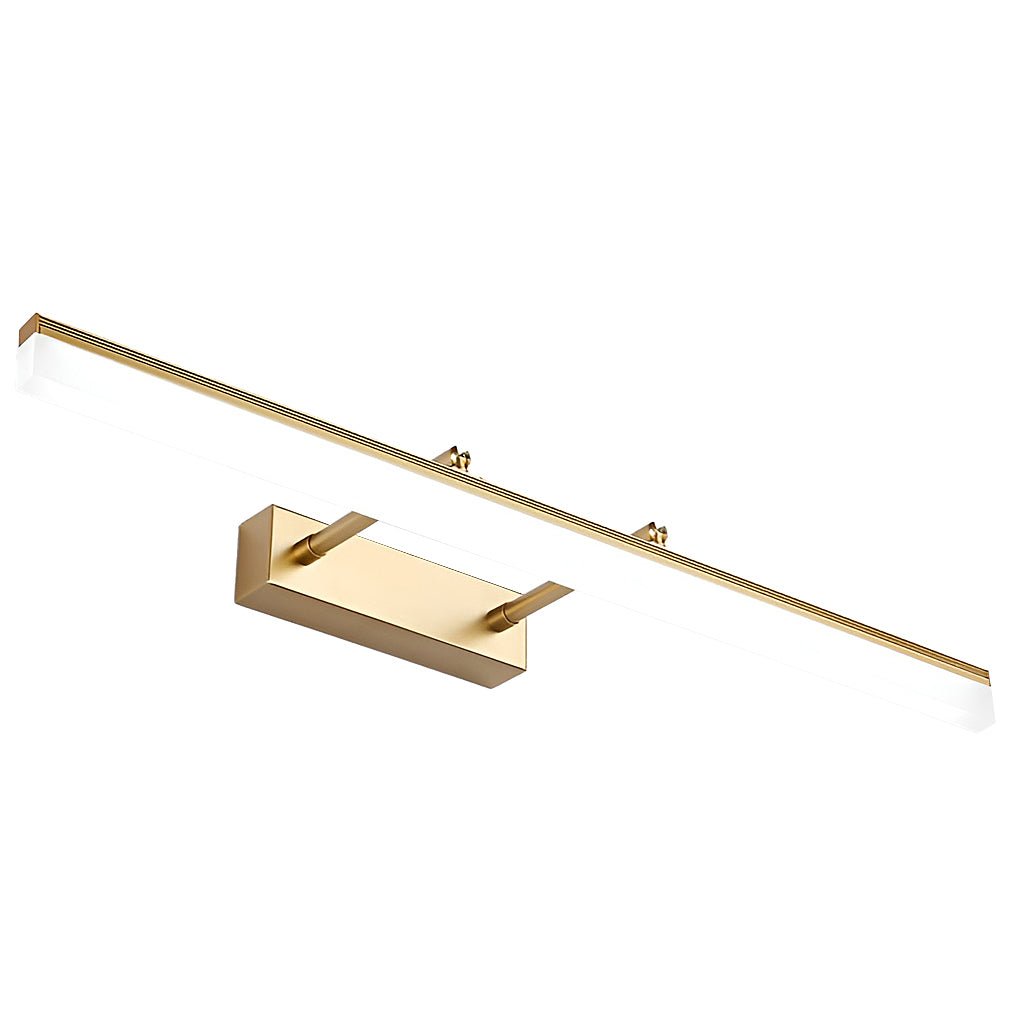 retractable bathroom vanity light with acrylic bar and stainless steel fixture for over mirror use