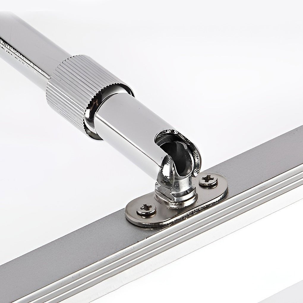 retractable bathroom vanity light with acrylic bar and stainless steel fixture for over mirror use
