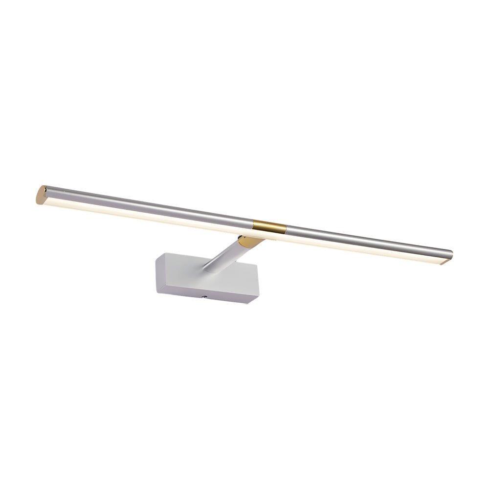 Retractable LED Bathroom Vanity Light Bar — Matte Aluminum, Adjustable Rod, 8W–16W, 3000K–6000K