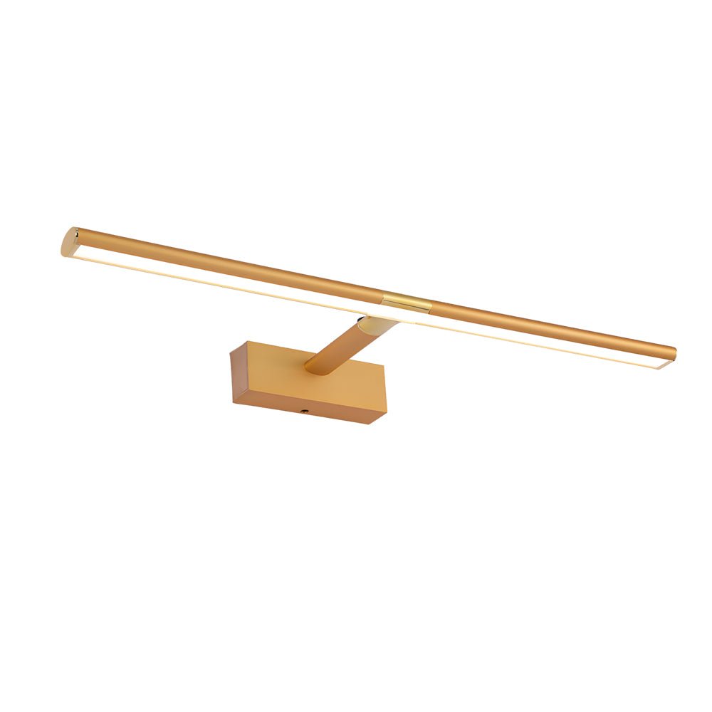Retractable LED Bathroom Vanity Light Bar — Matte Aluminum, Adjustable Rod, 8W–16W, 3000K–6000K