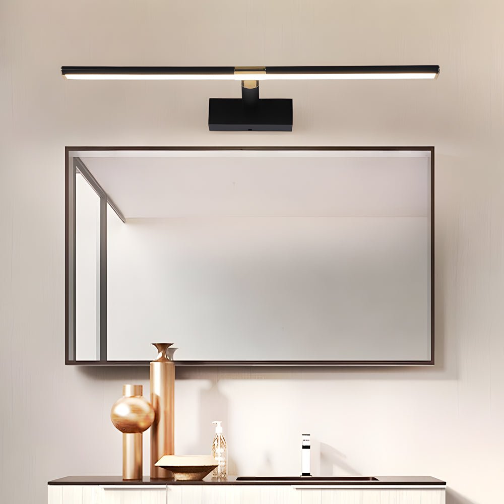 Retractable LED Bathroom Vanity Light Bar — Matte Aluminum, Adjustable Rod, 8W–16W, 3000K–6000K