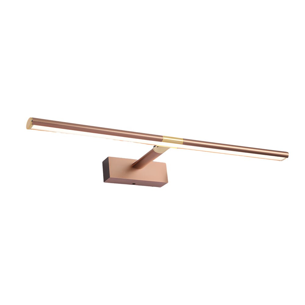 Retractable LED Bathroom Vanity Light Bar — Matte Aluminum, Adjustable Rod, 8W–16W, 3000K–6000K