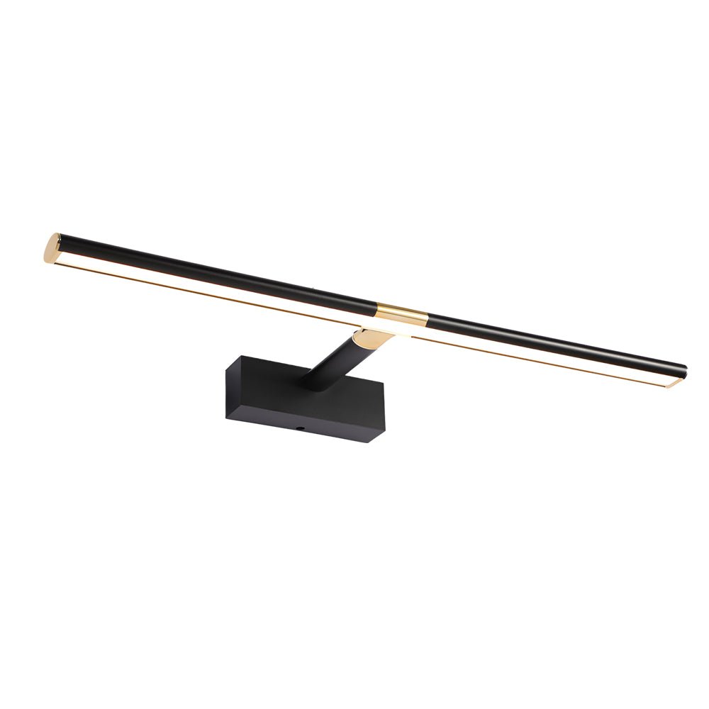 Retractable LED Bathroom Vanity Light Bar — Matte Aluminum, Adjustable Rod, 8W–16W, 3000K–6000K