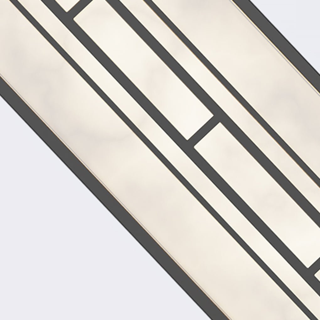 Retro Outdoor Lamp Post — Stainless Steel & Imitation Marble, T5, IP54, Hardwired, 71"–110"