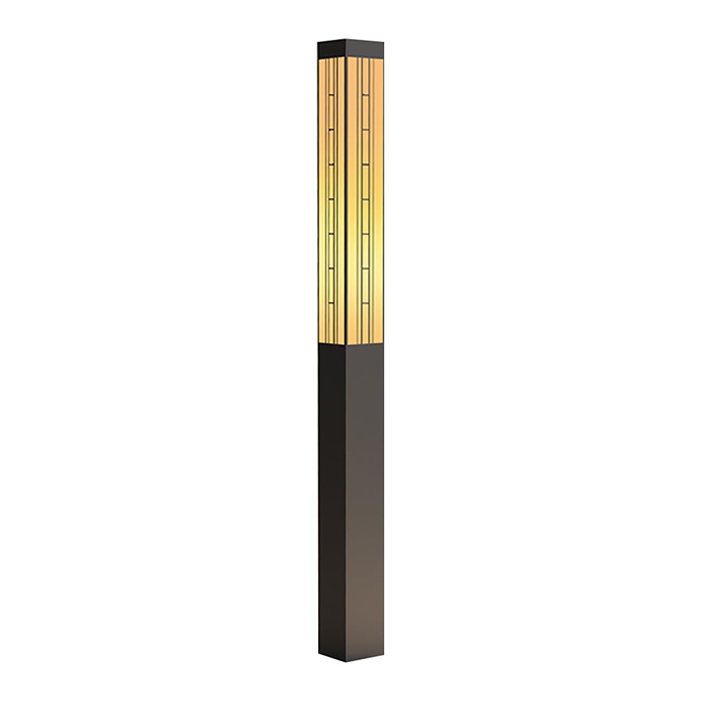 Retro Outdoor Lamp Post — Stainless Steel & Imitation Marble, T5, IP54, Hardwired, 71"–110"