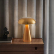 Creative Dimmable Retro Metal Mushroom Table Lamp - Iron Design Luxe
