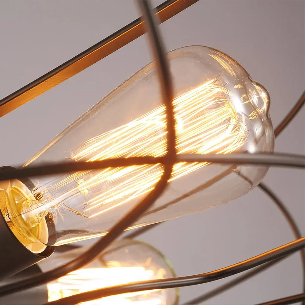 Industrial Ceiling Fan Chandelier with Retro Nostalgic Design for Cafes and Restaurants Luxe