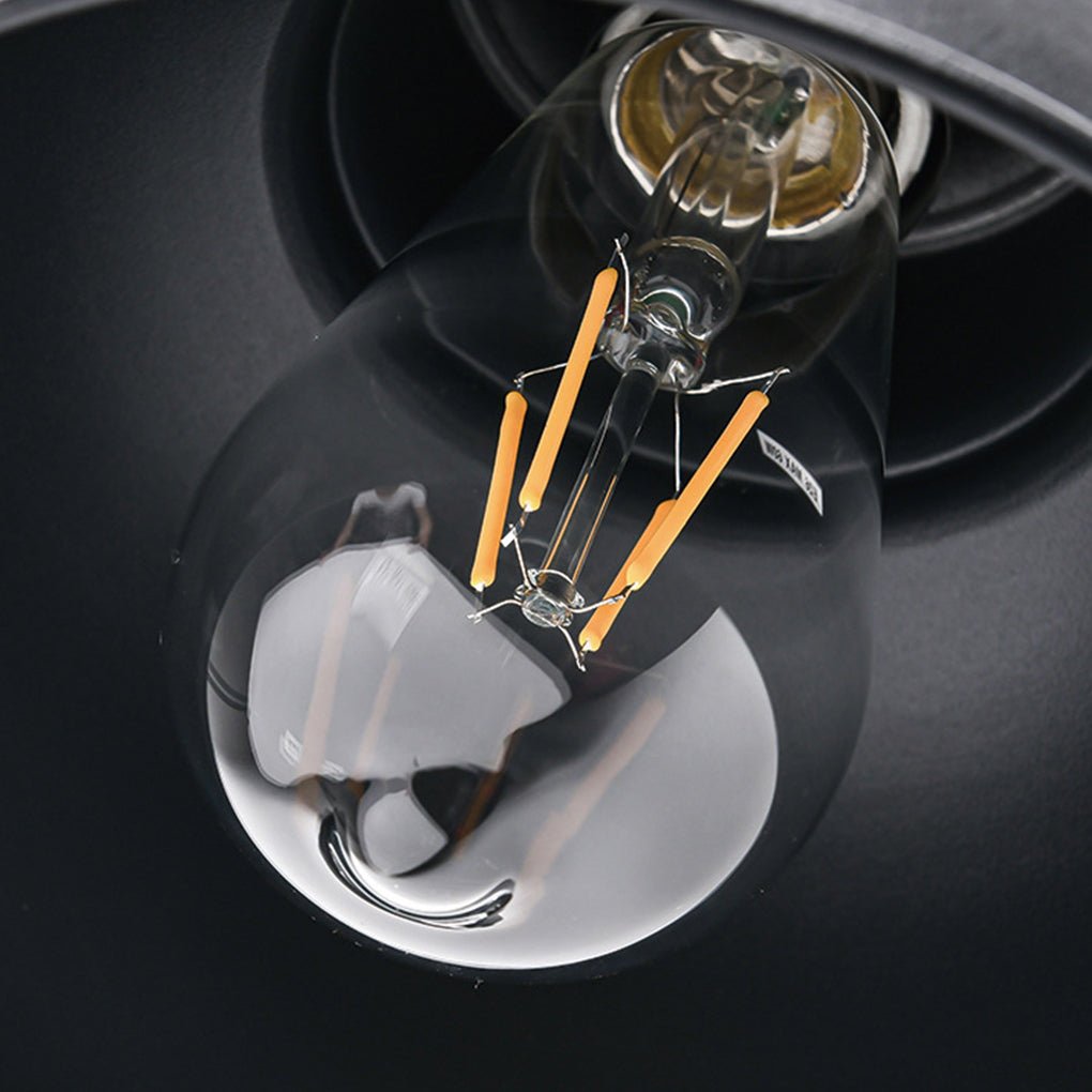 Retro Outdoor Wall Sconce — Black Iron and Aluminum, E27, Light Sensor, IP65 Weatherproof