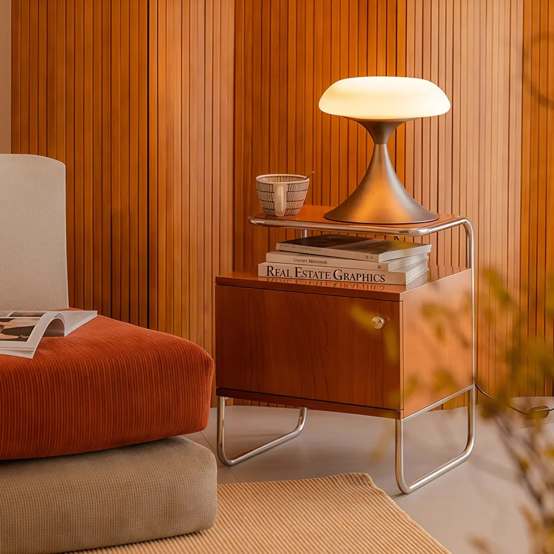Elegant Mushroom Table Lamp - Retro Style Atmosphere Lighting Luxe