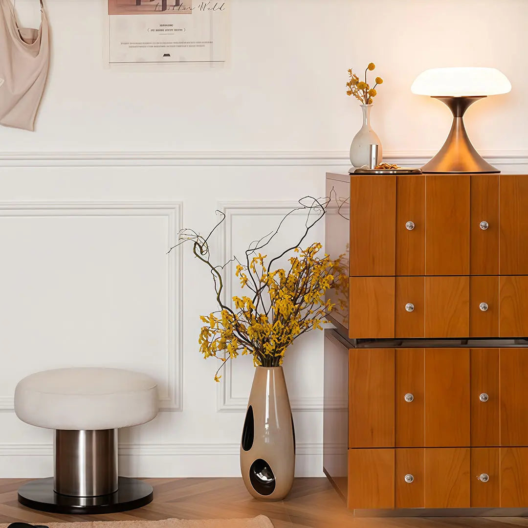 Elegant Mushroom Table Lamp - Retro Style Atmosphere Lighting Luxe