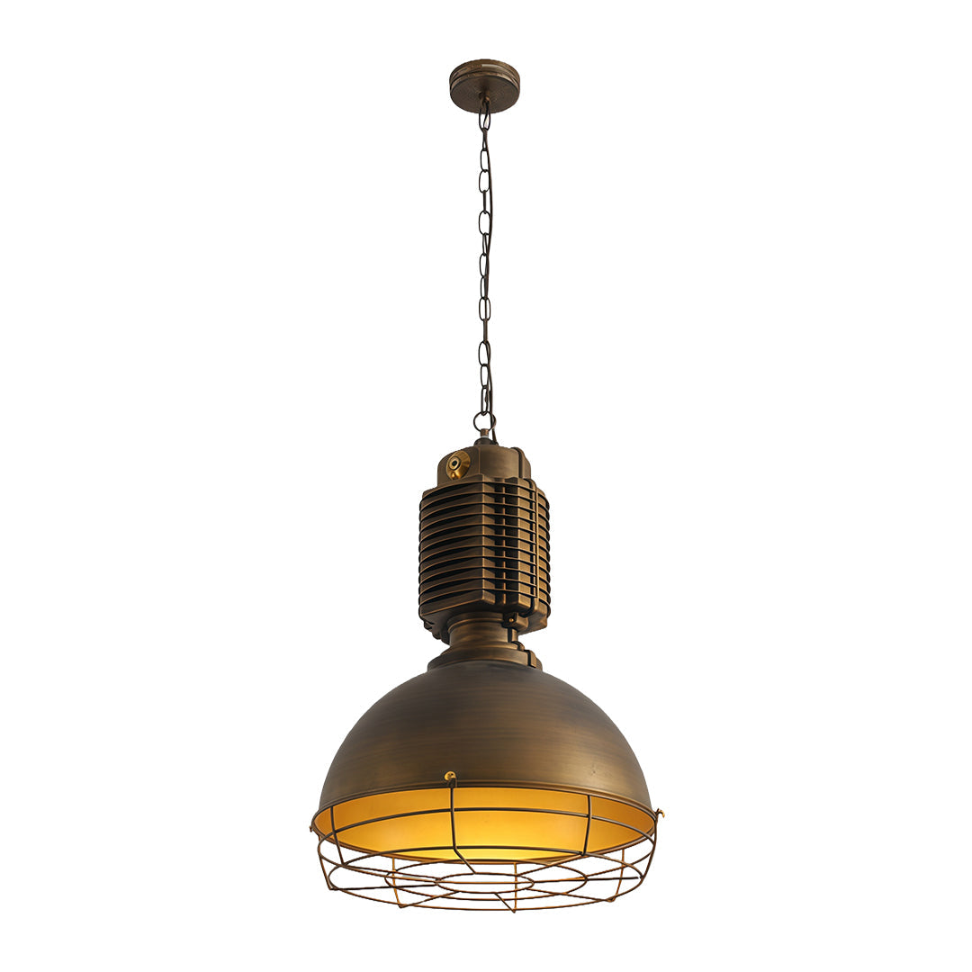 Vintage Industrial Pendant Light — Silver Iron, E27, 9W LED, 59.1" Adjustable Chain, 3 Styles