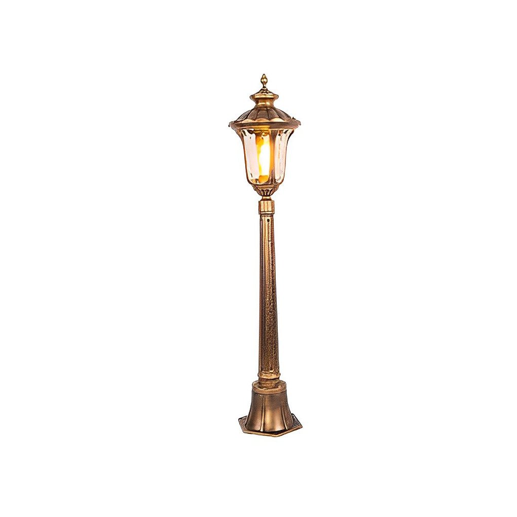 Retro European Bronze Outdoor Post Light — Die-Cast Aluminum, E27 LED, IP55 Waterproof, Hardwired