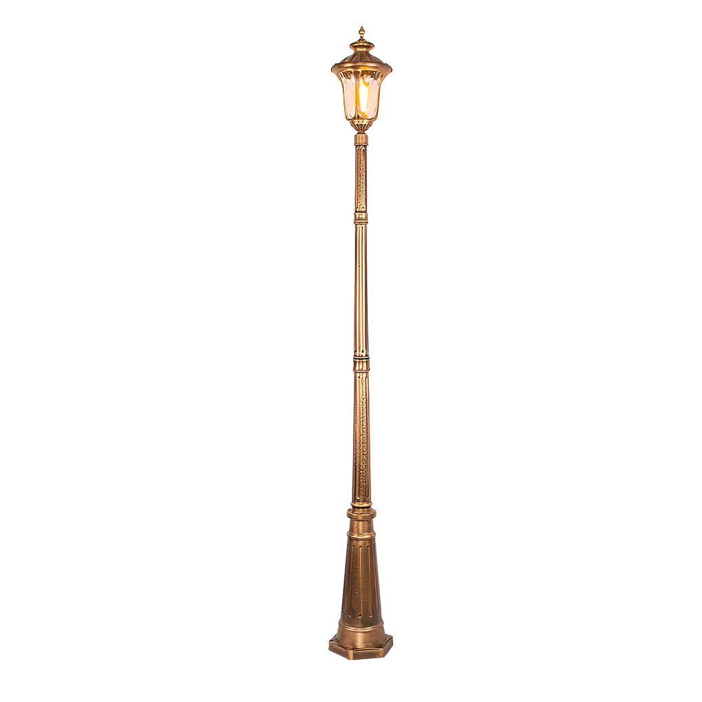 Retro European Bronze Outdoor Post Light — Die-Cast Aluminum, E27 LED, IP55 Waterproof, Hardwired