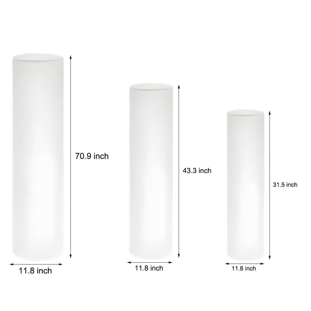 rgb color changing cylinder pe led outdoor floor lamp with remote control