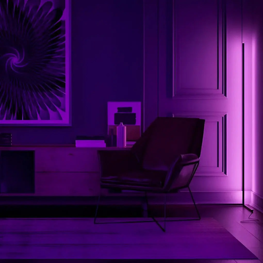 RGB Dimmable LED Corner Floor Lamp with Remote Control Luxe