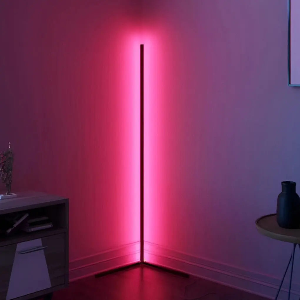 RGB Dimmable LED Corner Floor Lamp with Remote Control Luxe