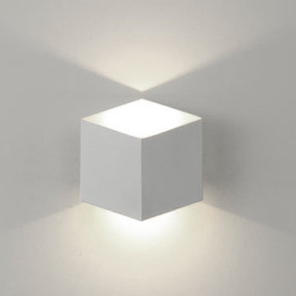 Modern Square Waterproof LED Outdoor Wall Lights with Up and Down Lighting