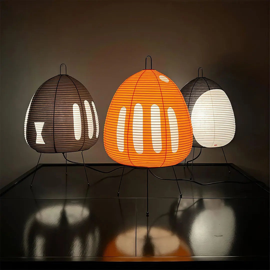 Minimalist Wabi-Sabi Design Rice Paper Table Lamps Luxe