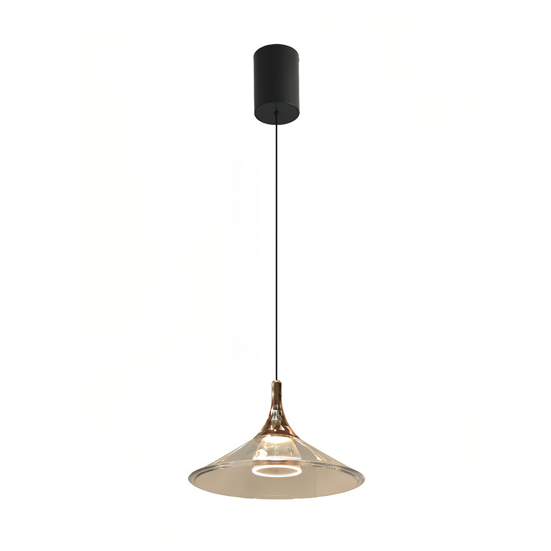 Rise-and-Fall Mini Pendant — Aluminum and Acrylic, 5W LED, 1.8m Adjustable Cord, Morandi Color Options