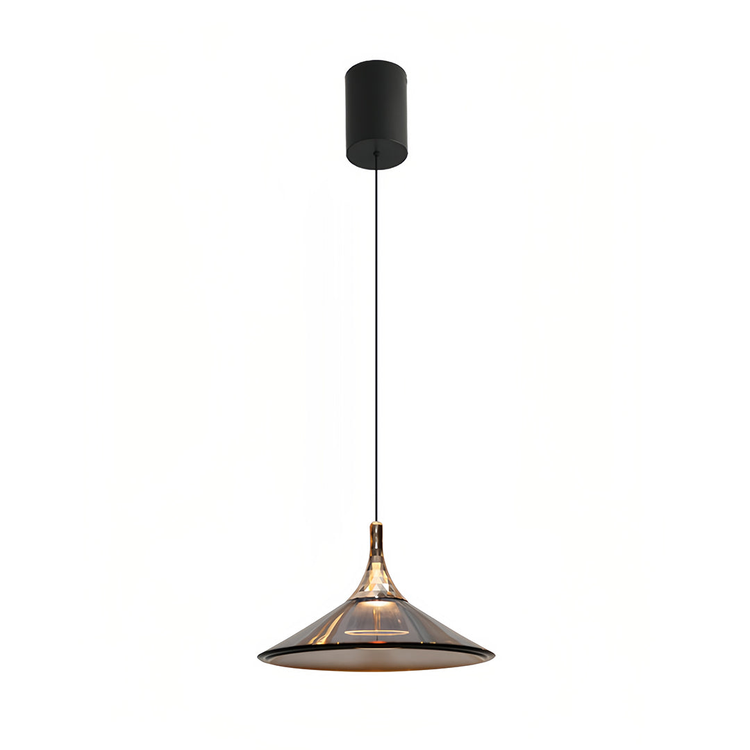Rise-and-Fall Mini Pendant — Aluminum and Acrylic, 5W LED, 1.8m Adjustable Cord, Morandi Color Options
