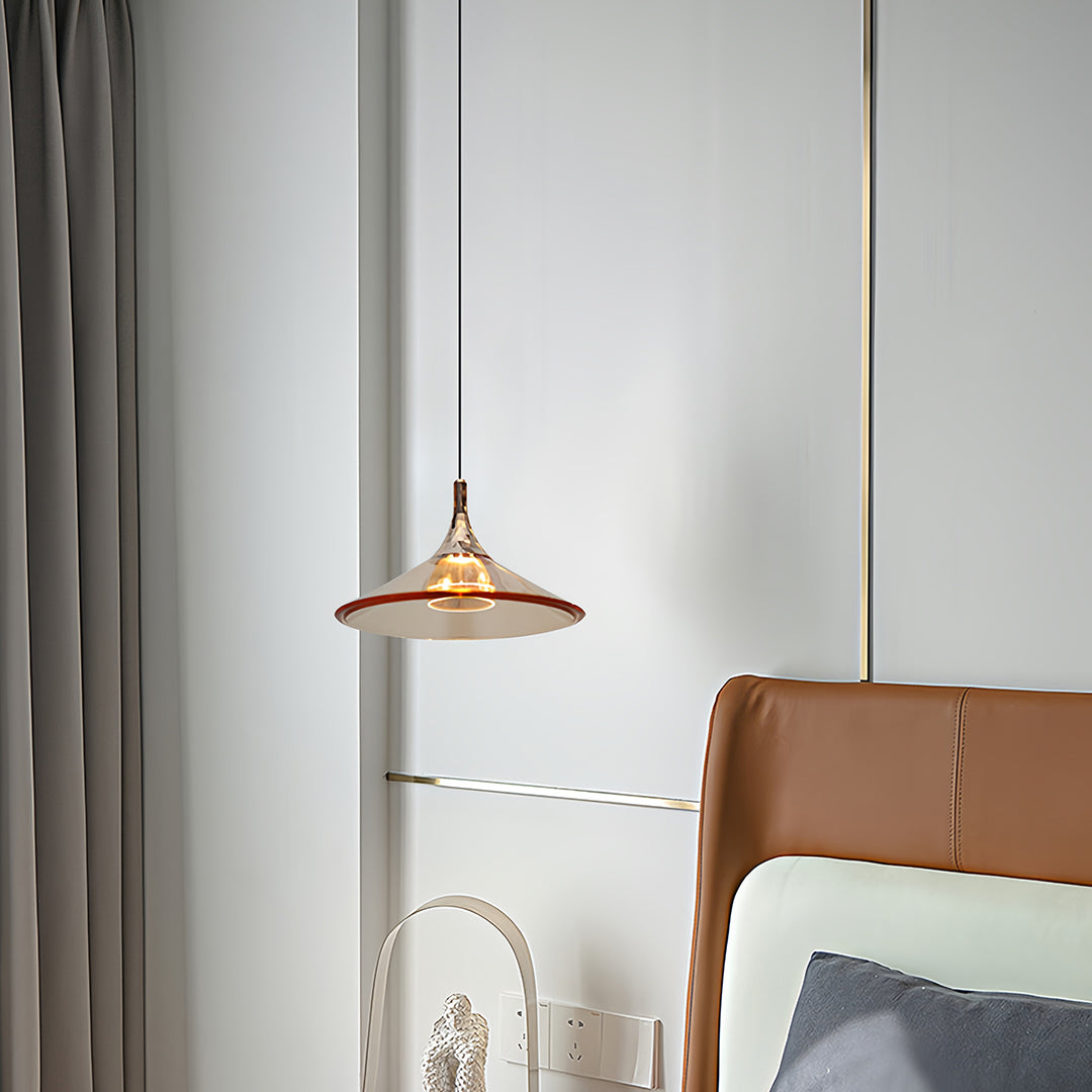 Rise-and-Fall Mini Pendant — Aluminum and Acrylic, 5W LED, 1.8m Adjustable Cord, Morandi Color Options
