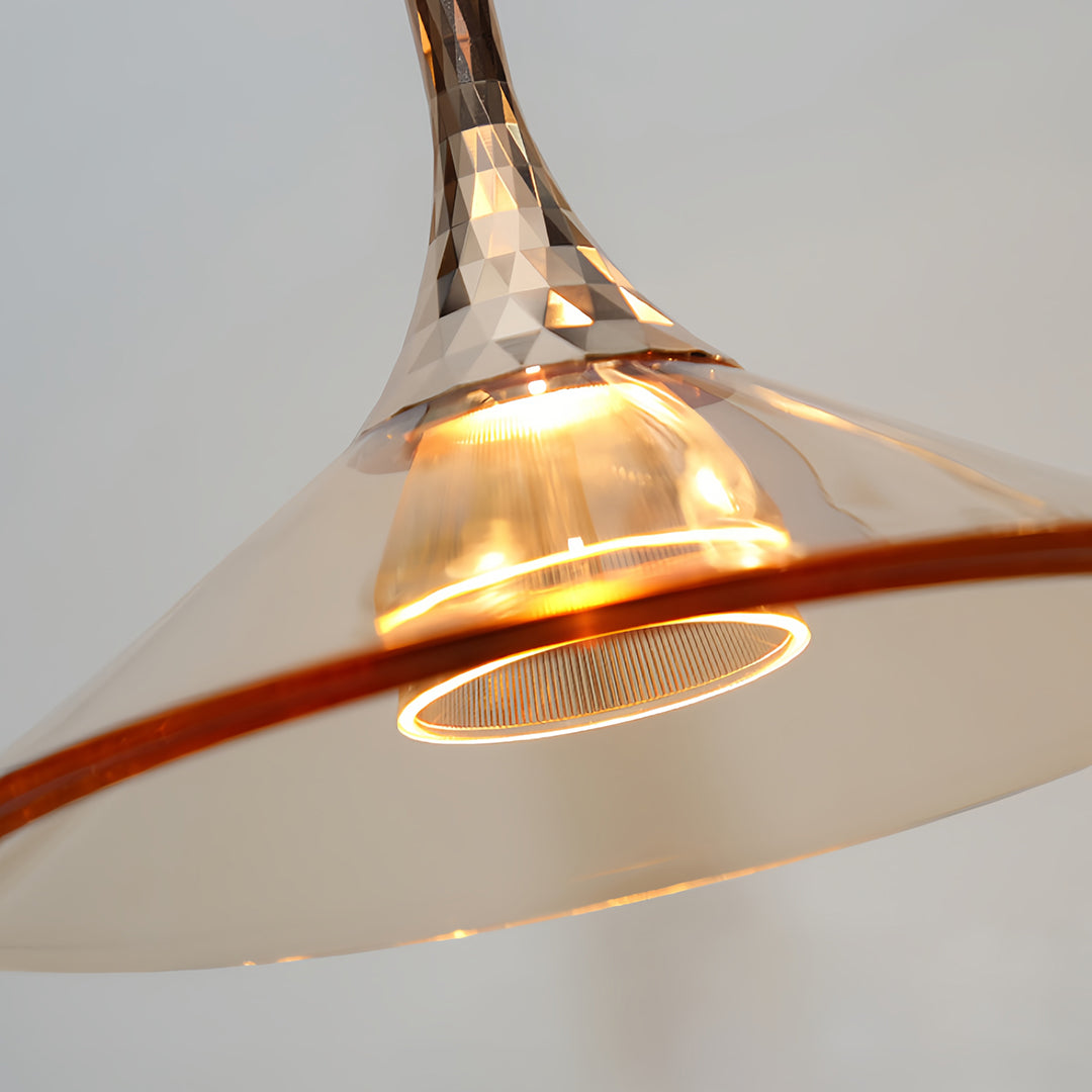 Rise-and-Fall Mini Pendant — Aluminum and Acrylic, 5W LED, 1.8m Adjustable Cord, Morandi Color Options
