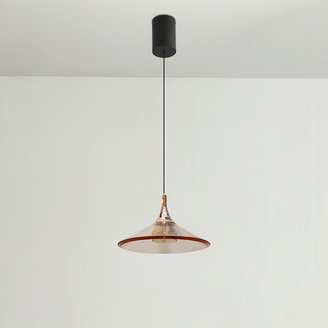 Rise-and-Fall Mini Pendant — Aluminum and Acrylic, 5W LED, 1.8m Adjustable Cord, Morandi Color Options