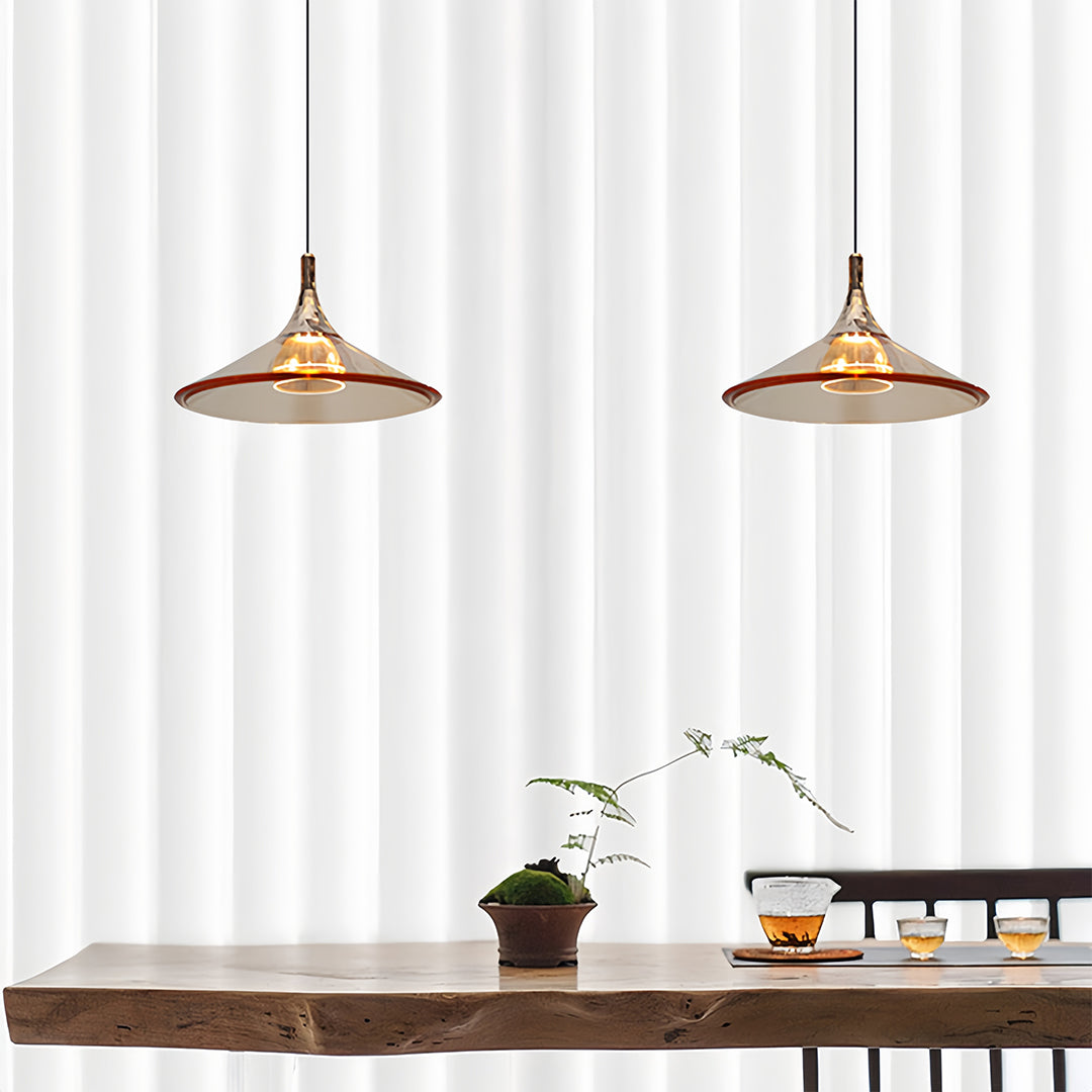 Rise-and-Fall Mini Pendant — Aluminum and Acrylic, 5W LED, 1.8m Adjustable Cord, Morandi Color Options
