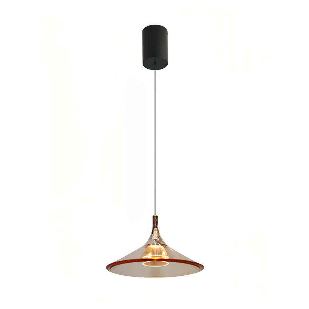 Rise-and-Fall Mini Pendant — Aluminum and Acrylic, 5W LED, 1.8m Adjustable Cord, Morandi Color Options