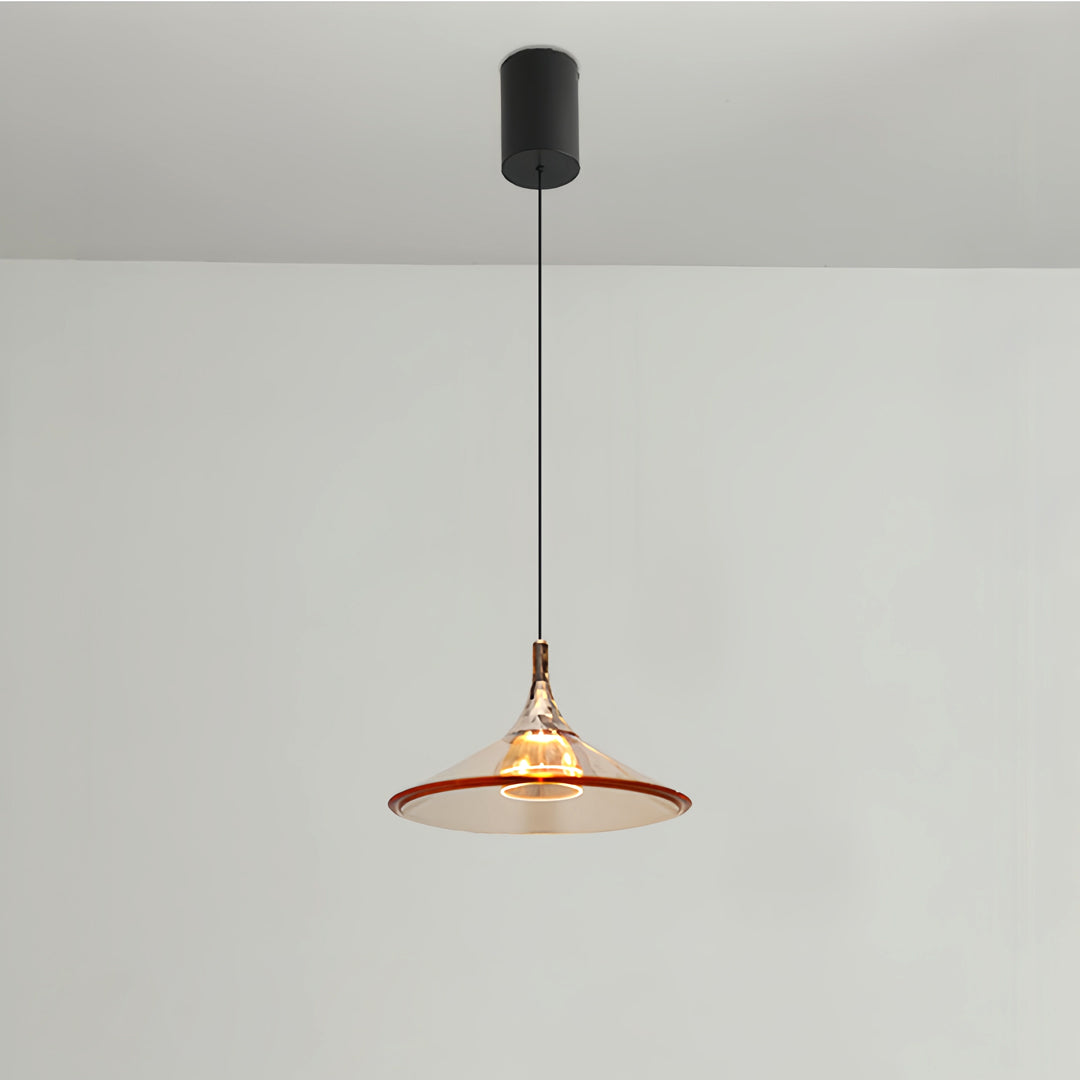 Rise-and-Fall Mini Pendant — Aluminum and Acrylic, 5W LED, 1.8m Adjustable Cord, Morandi Color Options