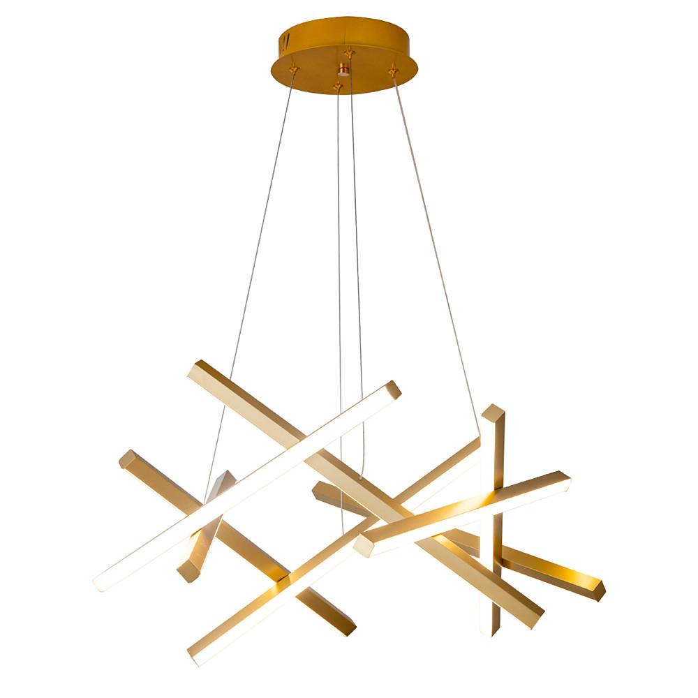 8-Light Sputnik Chandelier — Metal and Acrylic, LED, 3000K / 6000K, Adjustable Cord