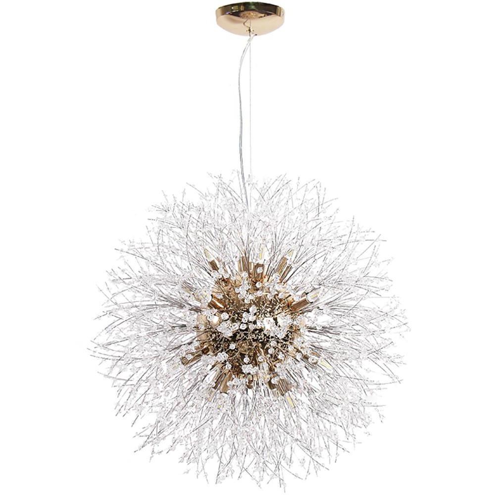 Antique Round Crystal Metal LED Chandeliers for Kitchen Pendant Lighting