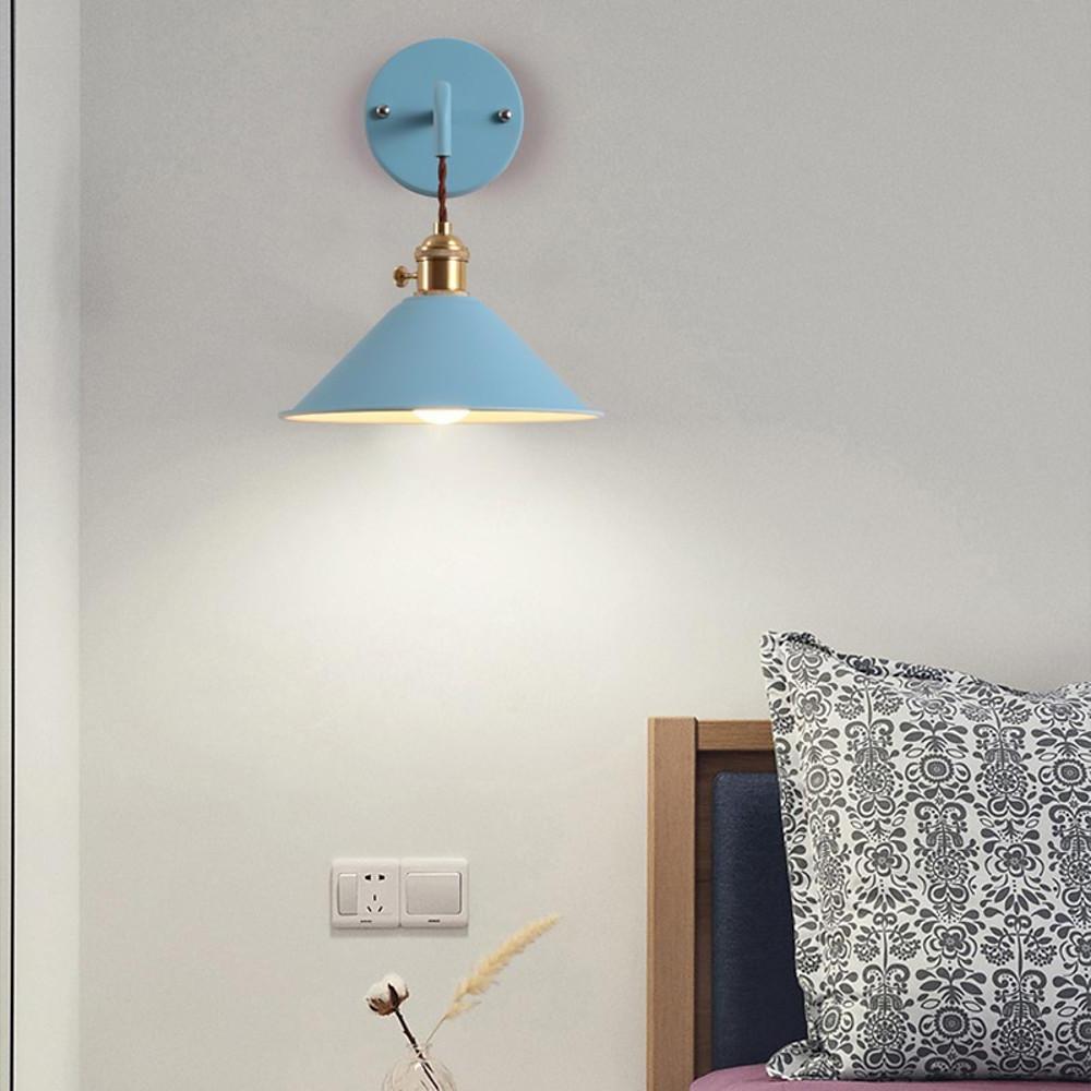Funnel-Shaped Diffused Wall Sconce — Painted Metal, 1-Light LED, 9" Diameter
