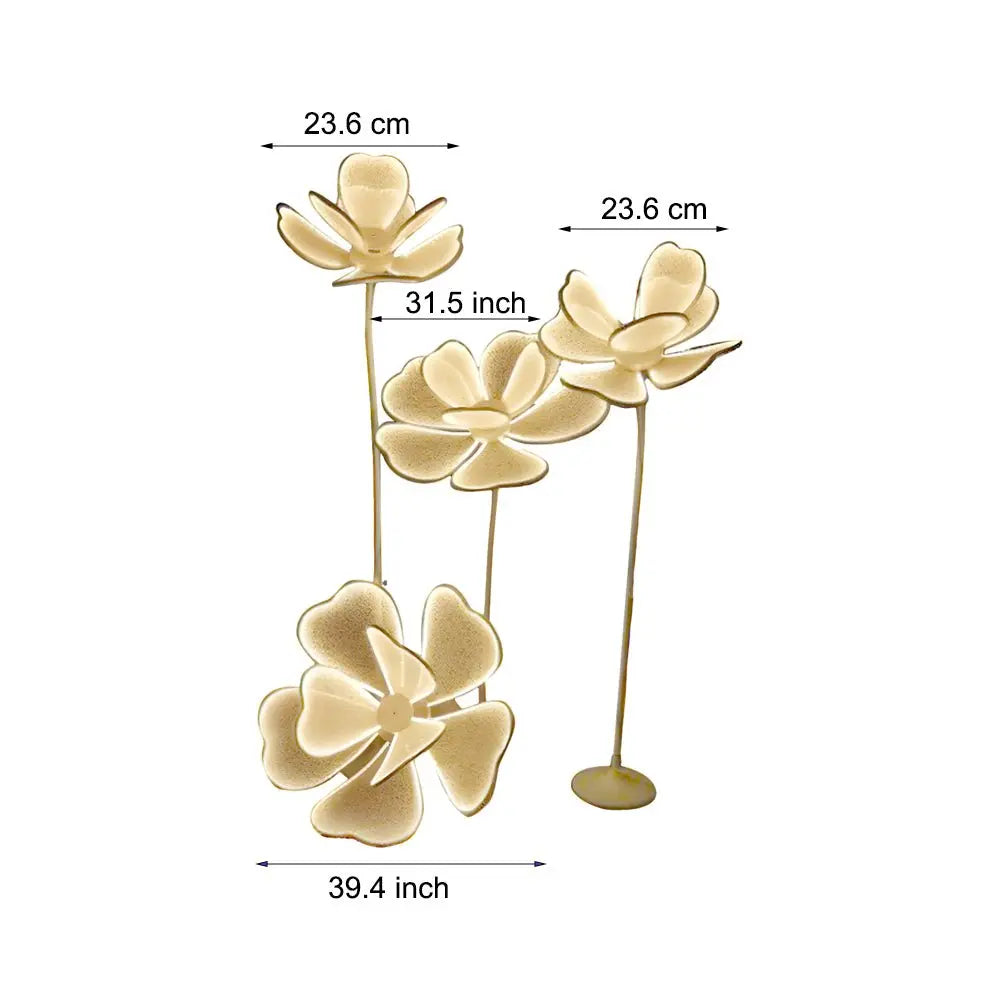 Modern Flower Floor Lamp with Romantic Ambient LED Acrylic Design Luxe