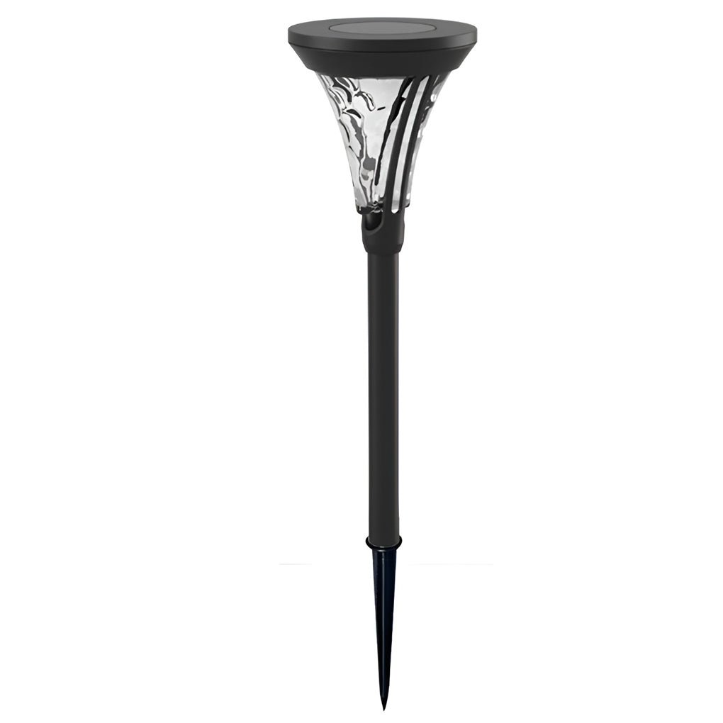 romantic pathway lighting outdoor solar led post lights with water glass lens