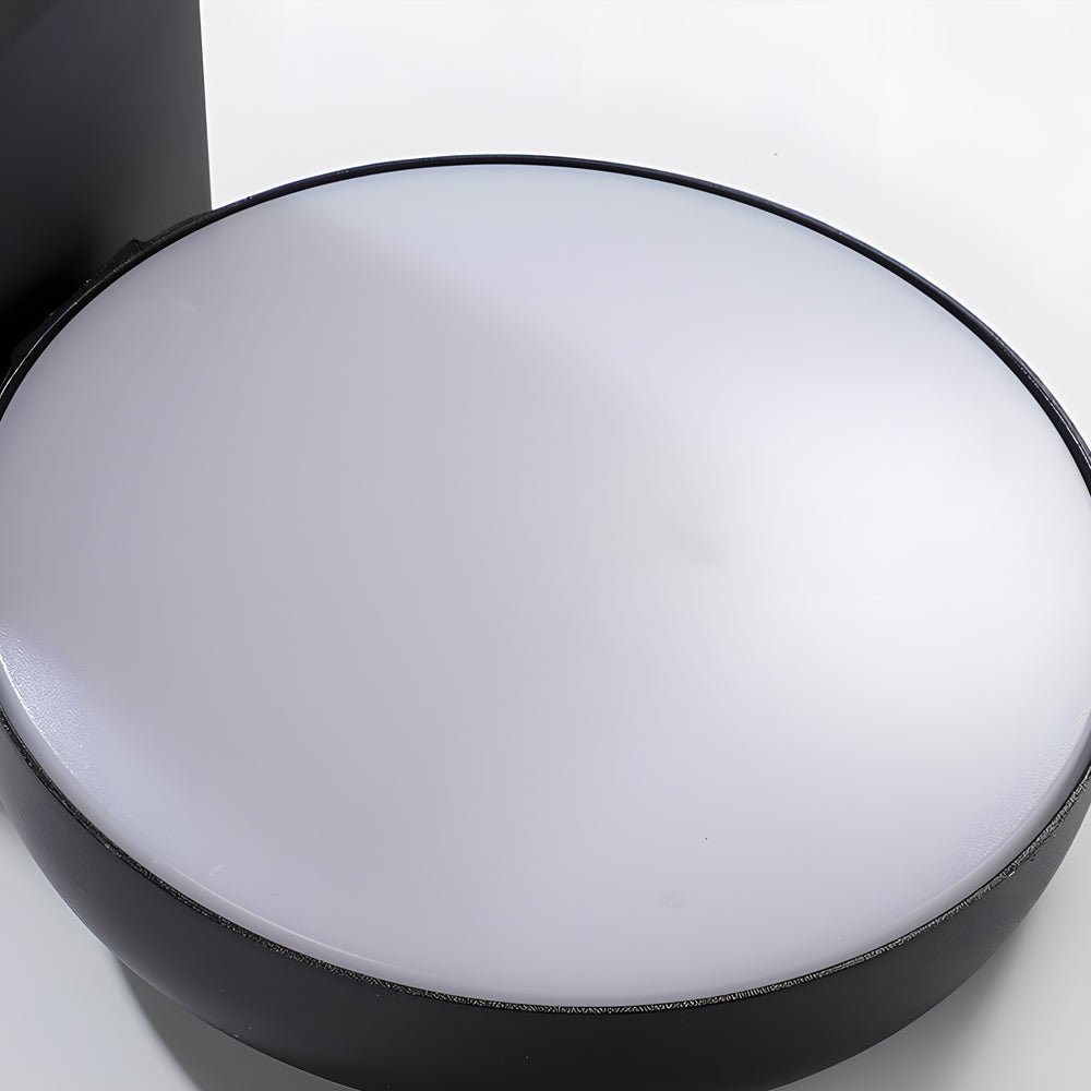 rotatable black outdoor wall light with motion sensor