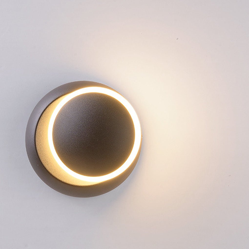rotatable round led wall lights in nordic minimalist style for living rooms dining rooms and cafes