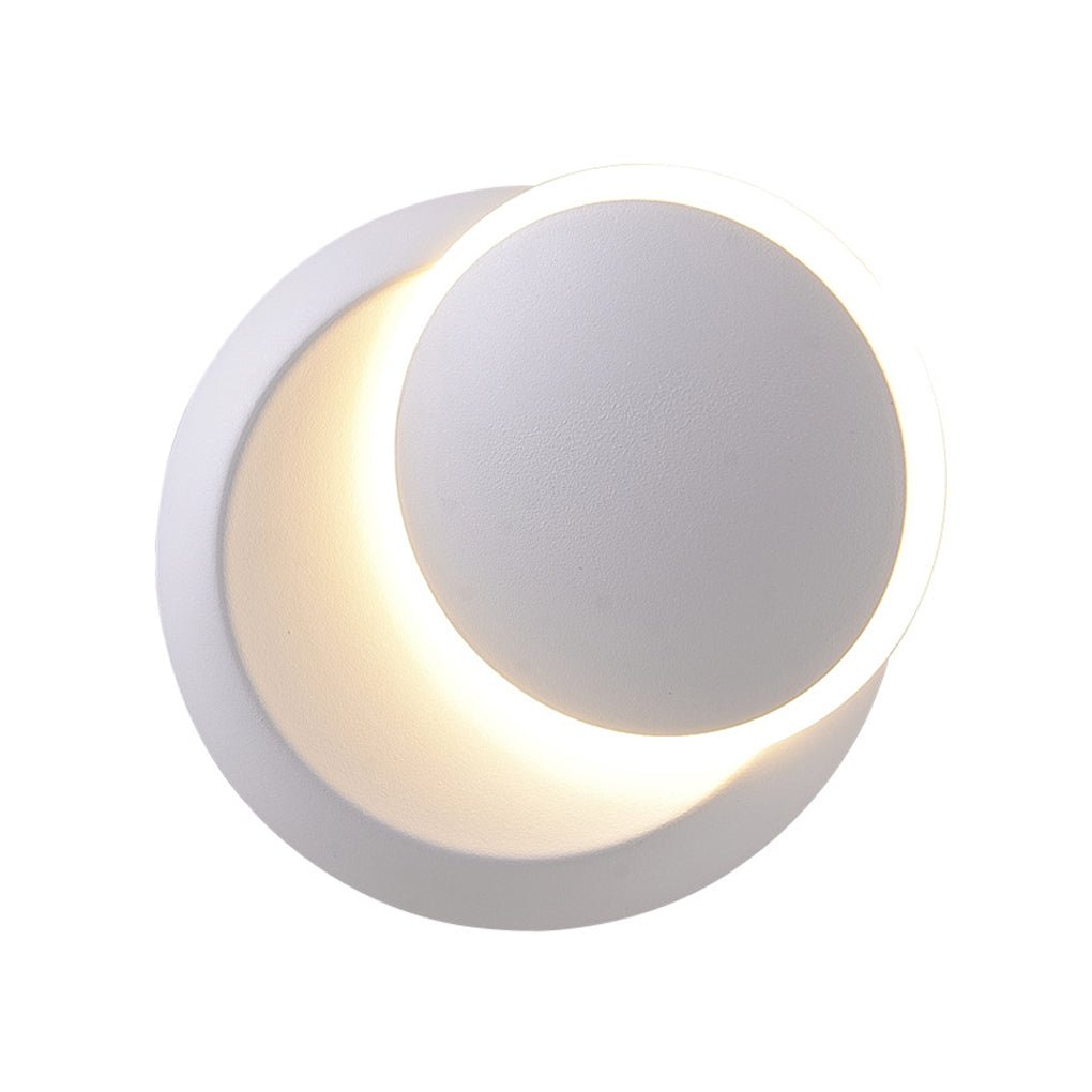 rotatable round led wall lights in nordic minimalist style for living rooms dining rooms and cafes
