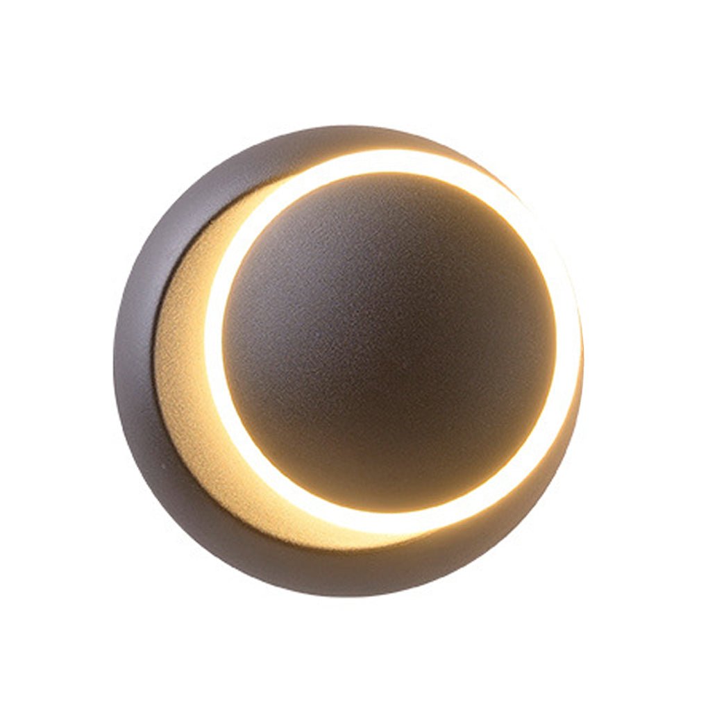 rotatable round led wall lights in nordic minimalist style for living rooms dining rooms and cafes