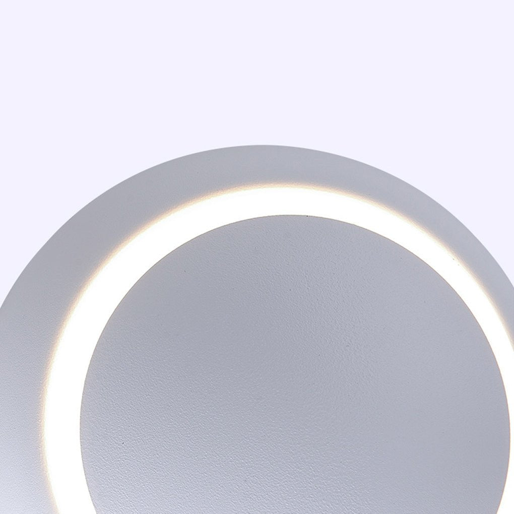 rotatable round led wall lights in nordic minimalist style for living rooms dining rooms and cafes