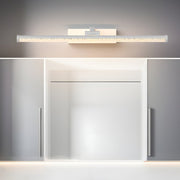 Modern Rotatable Vanity Light Bar — Seeded Acrylic, Iron & Aluminum, LED, Three-Step Dimming, 3000K/4500K/6000K