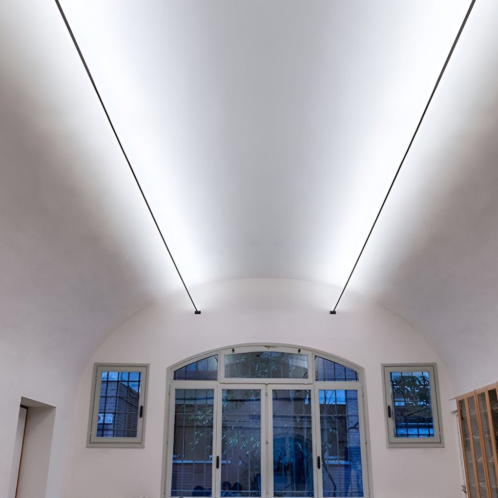 rotatable slim steel skyline linear led ceiling light