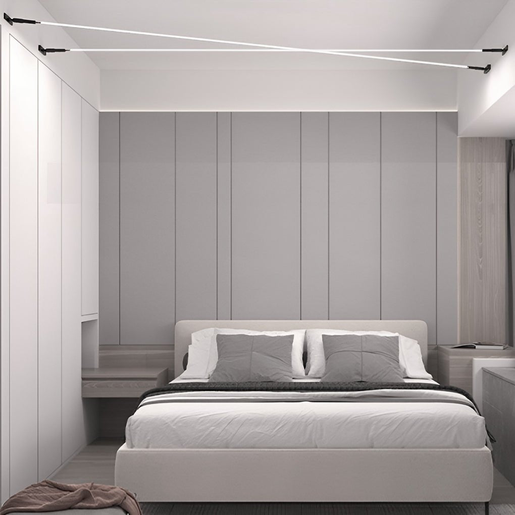 rotatable slim steel skyline linear led ceiling light