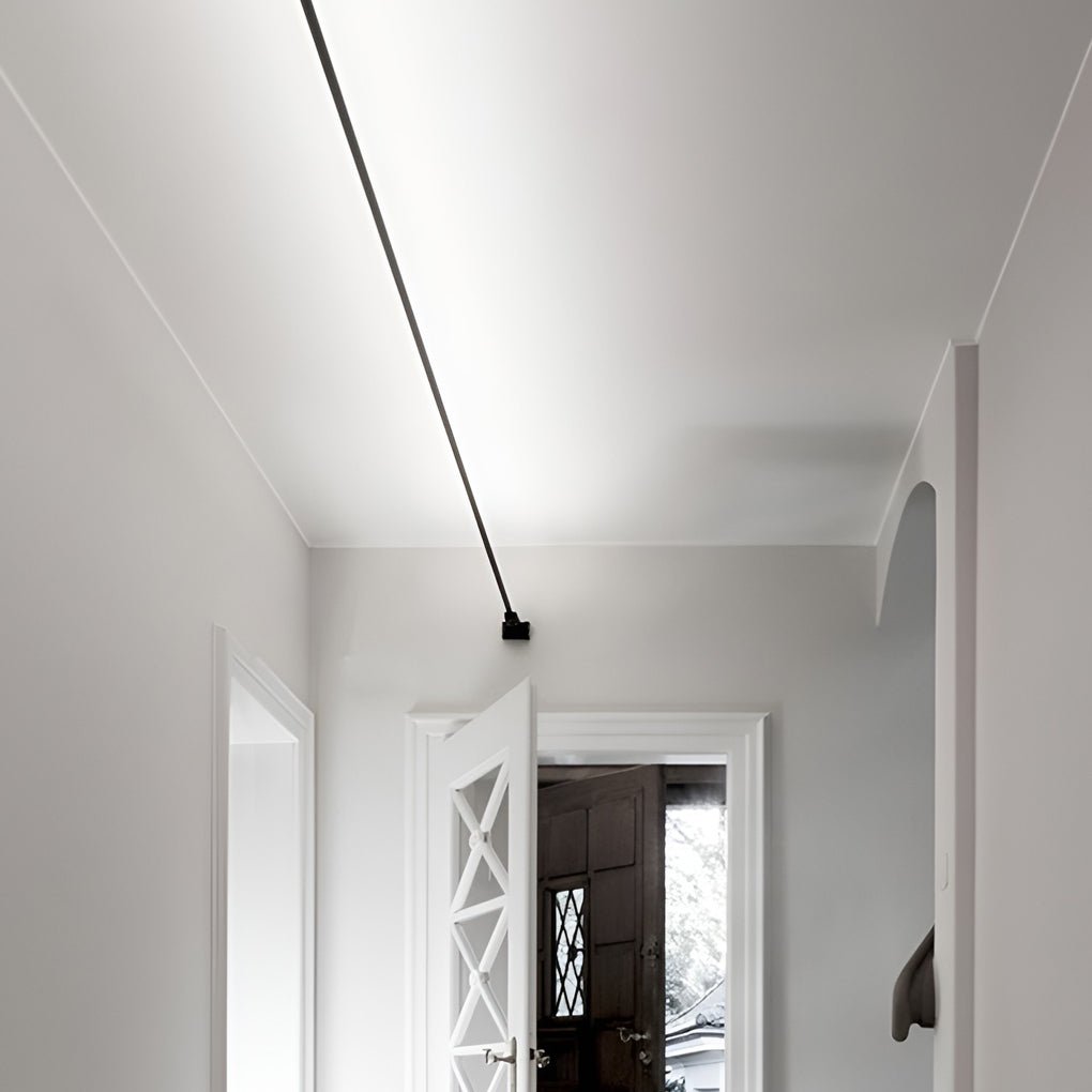 rotatable slim steel skyline linear led ceiling light