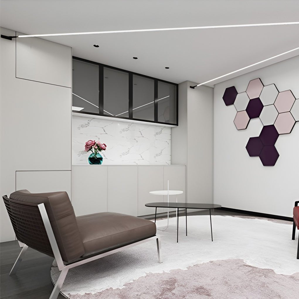 rotatable slim steel skyline linear led ceiling light